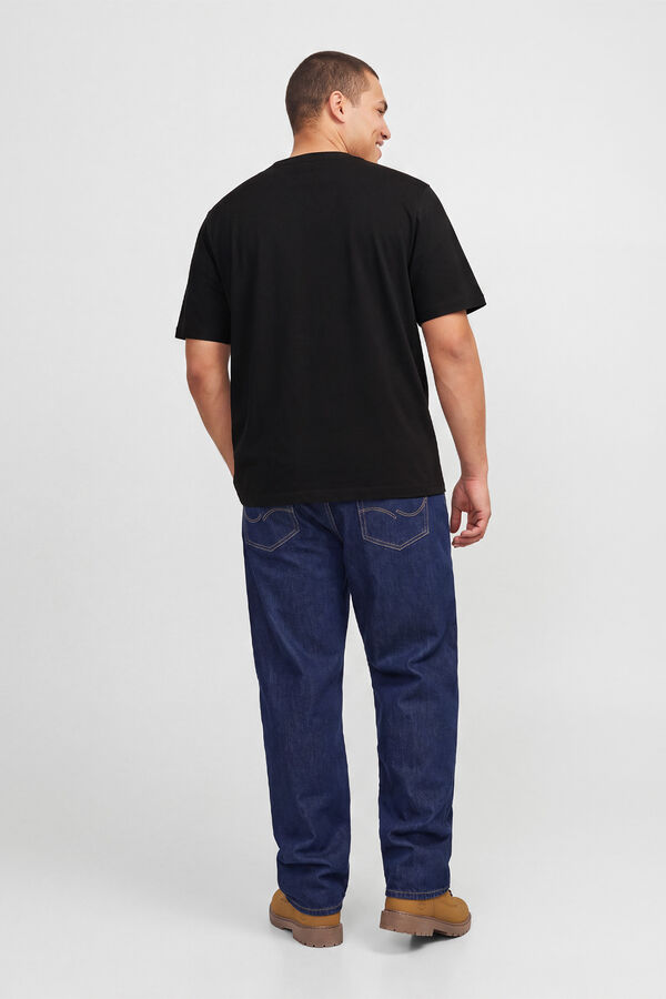Jack & Jones PLUS T-shirt regular de manga curta preto