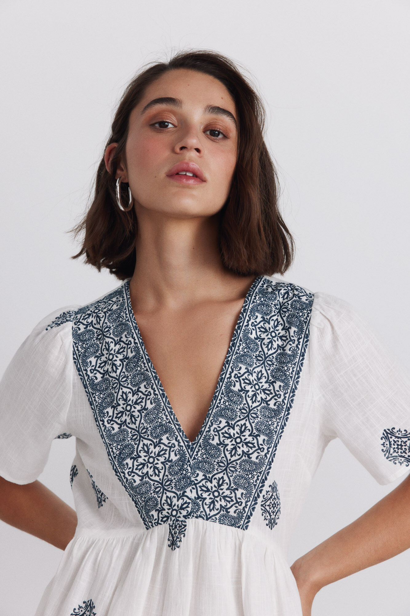 Springfield Vestido estampado sanefa