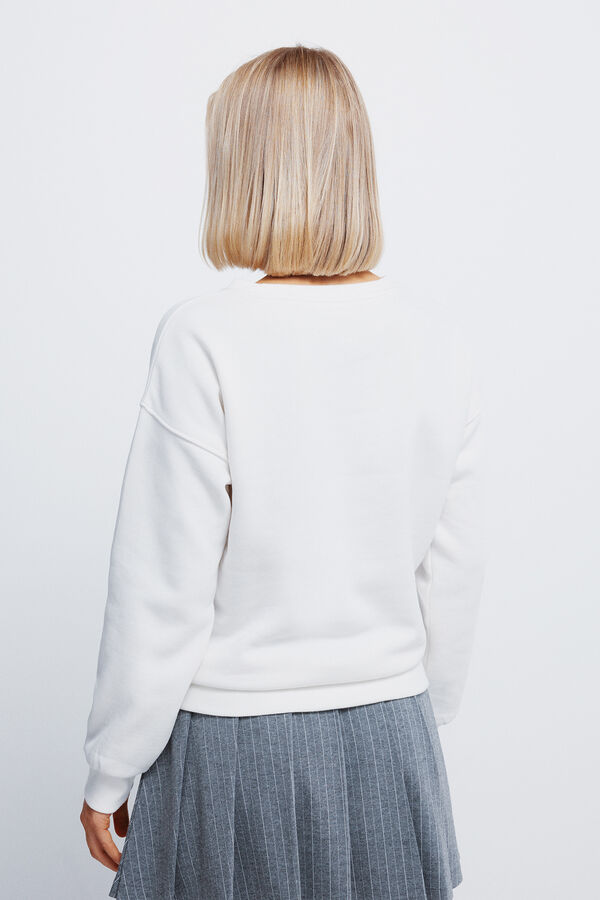 Springfield Sweatshirt "Bonjour mon amour" bege