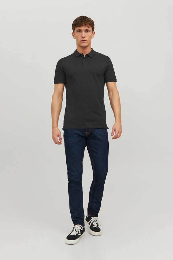 Jack & Jones Polo slim fit liso preto