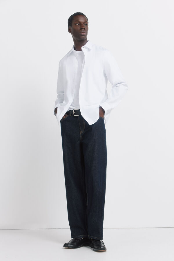 Springfield Camisa social com estrutura de f&aacute;cil cuidado branco