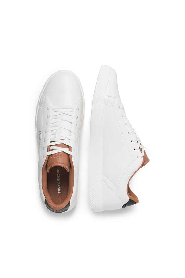 Jack & Jones Sneakers casuais com sola de borracha branco