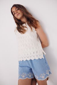 Springfield Kids Shorts denim cortados para meninas