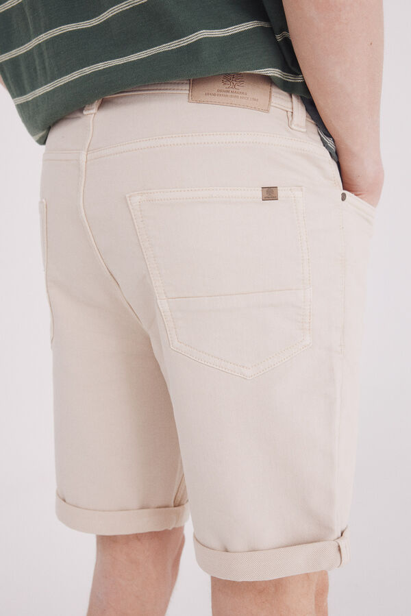 Springfield Bernuda em malha lavada branco