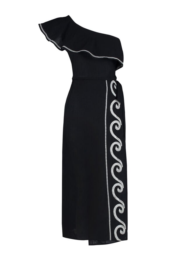 Trendyol Conjunto top e cal&ccedil;a bordado preto