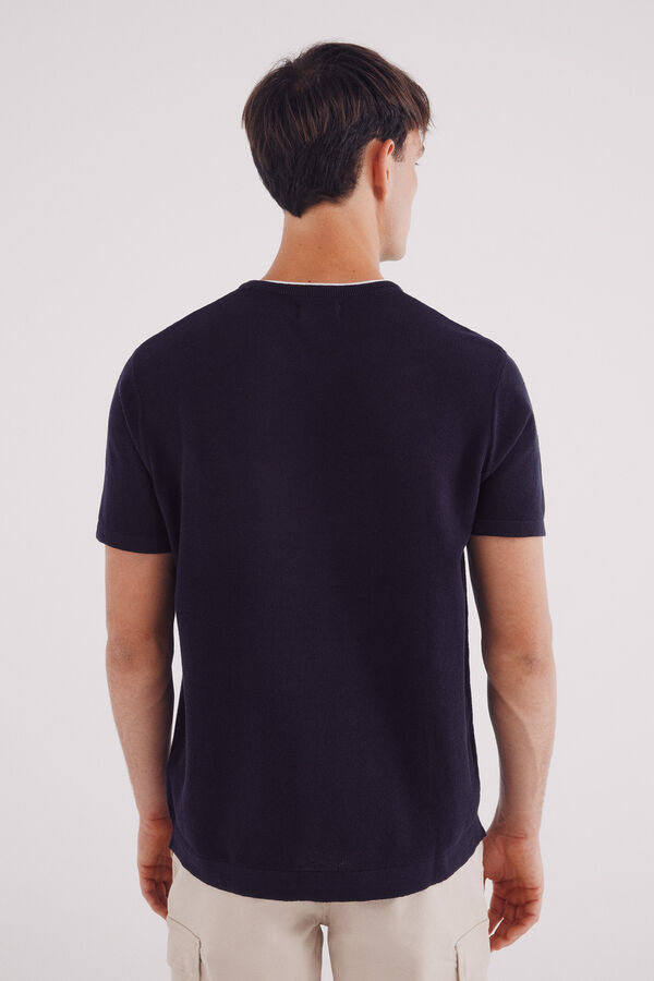 Springfield Jersey manga corta estructura azul