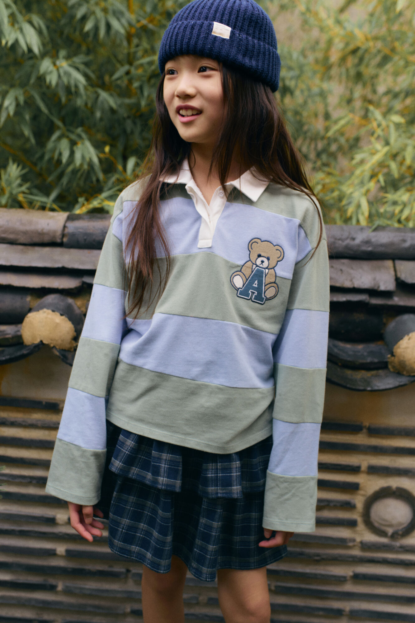 Springfield Kids Camisa polo riscas para menina