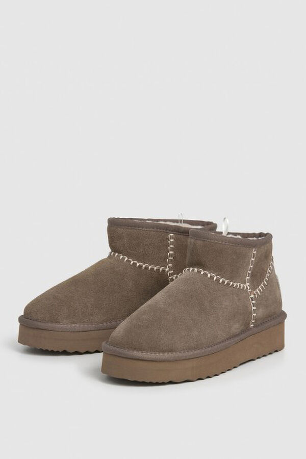 Pepe Jeans Bota de camurça Dissy cru