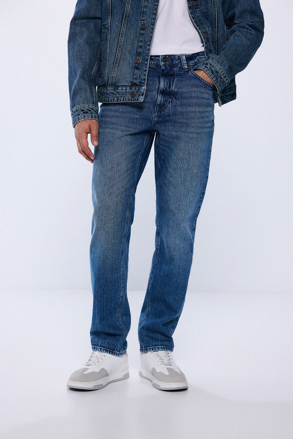 Springfield Jeans regular fit azul aço