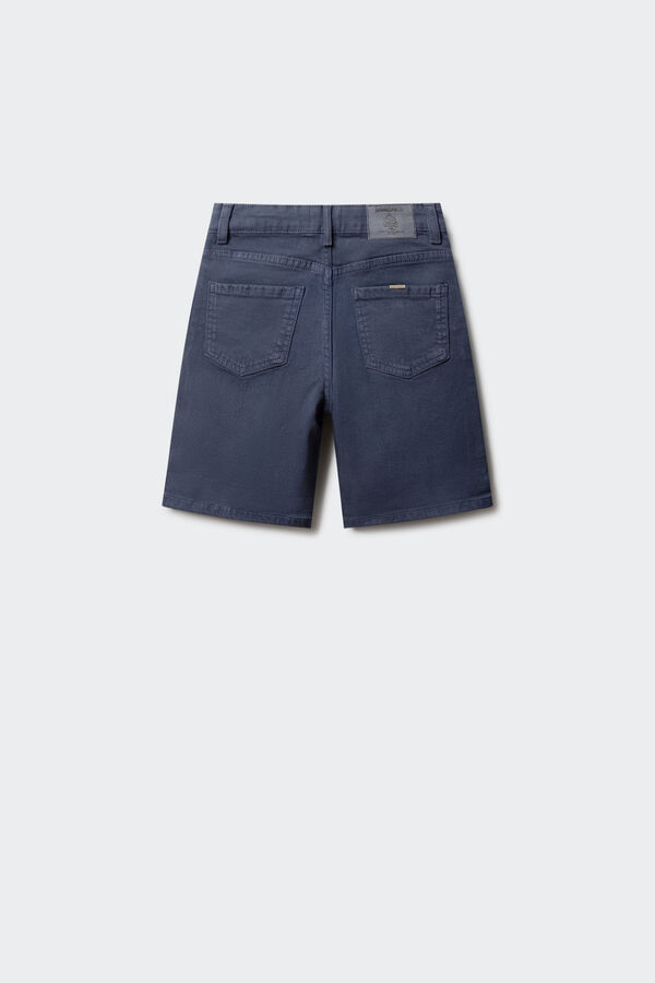 Springfield Kids Washed 5-pocket Bermuda shorts for boys blue
