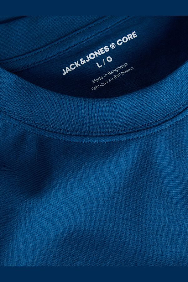 Jack & Jones T-shirt regular fit em algod&atilde;o azul