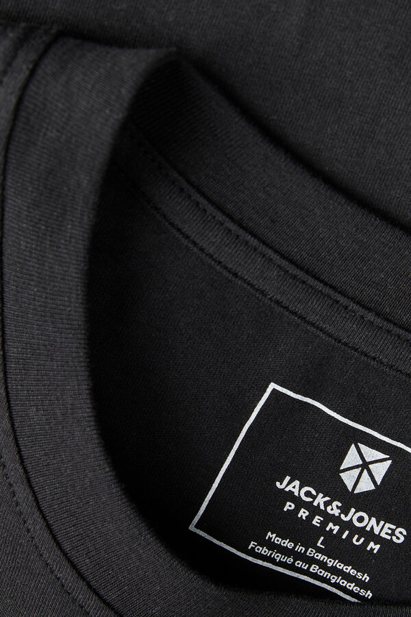 Jack & Jones PLUS T-shirt estampada com logo preto
