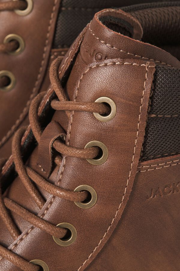 Jack & Jones Botins em poliuretano castanho