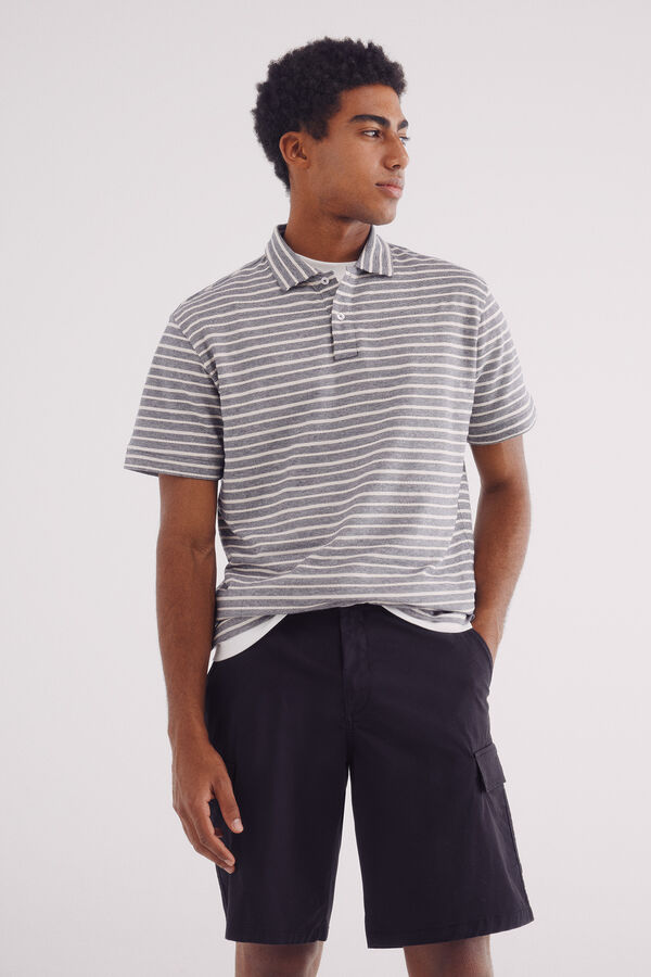 Springfield Comfort fit cargo Bermuda shorts black
