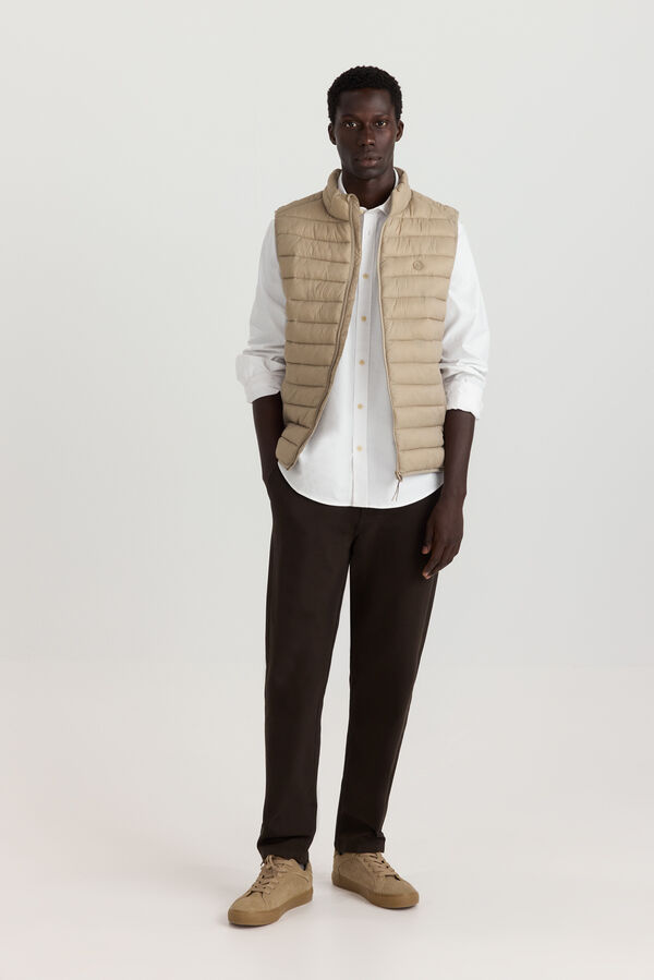 Springfield Cal&ccedil;as chino comfort knit castanho