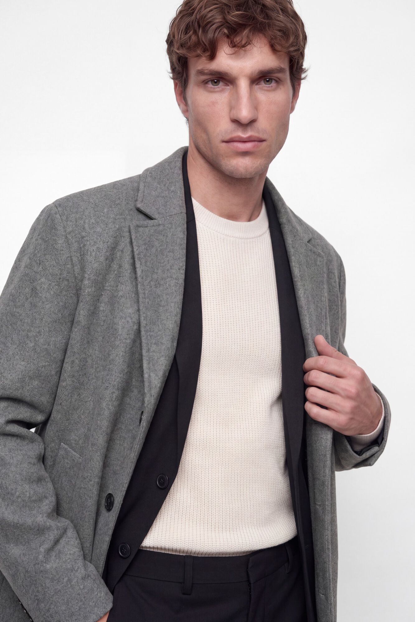 Jack & Jones Sobretudo abotoado comprido pelo joelho