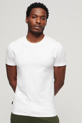 Springfield T-shirt de algodão orgânico com logótipo Essential branco
