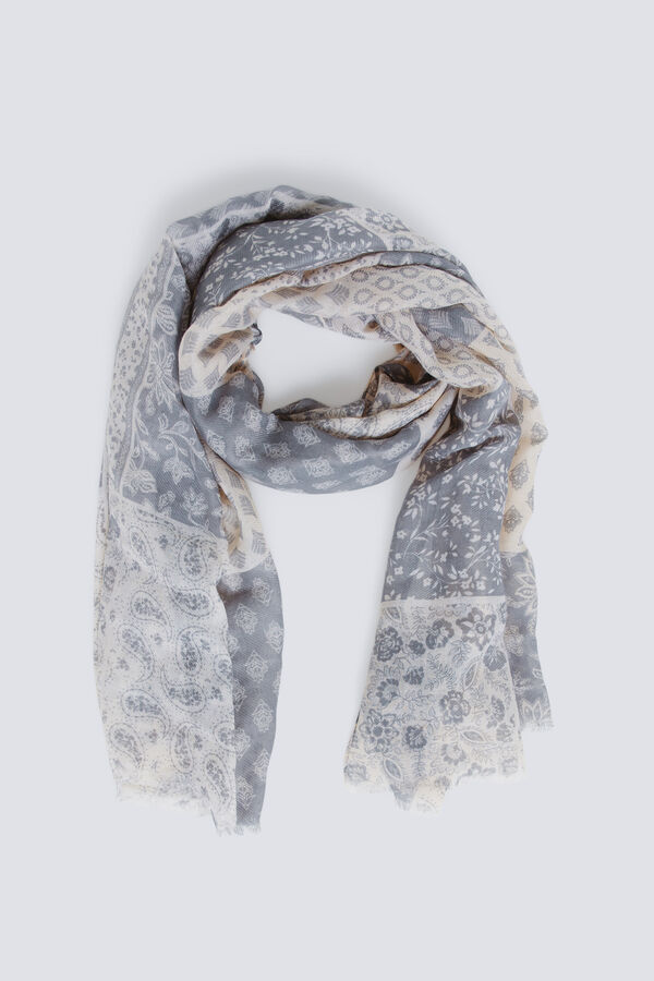 Springfield Len&ccedil;o multi-estampado azul