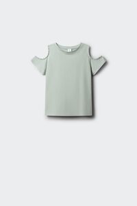 Springfield Kids Camiseta manga corta hombros descubiertos tachas ni&ntilde;a