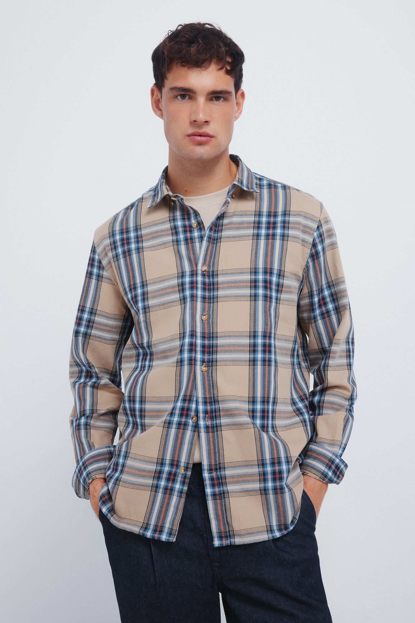 Springfield Camisa cuadro tart&aacute;n