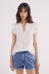 Springfield Blusa lace inserido