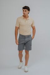 Celopman Bermuda chino cargo azul
