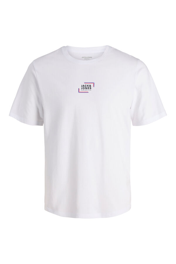 Jack & Jones T-shirt com logo na frente branco