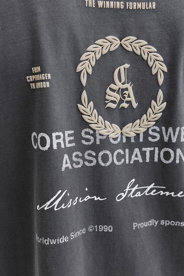 Jack & Jones T-shirt manga curta lavada preto