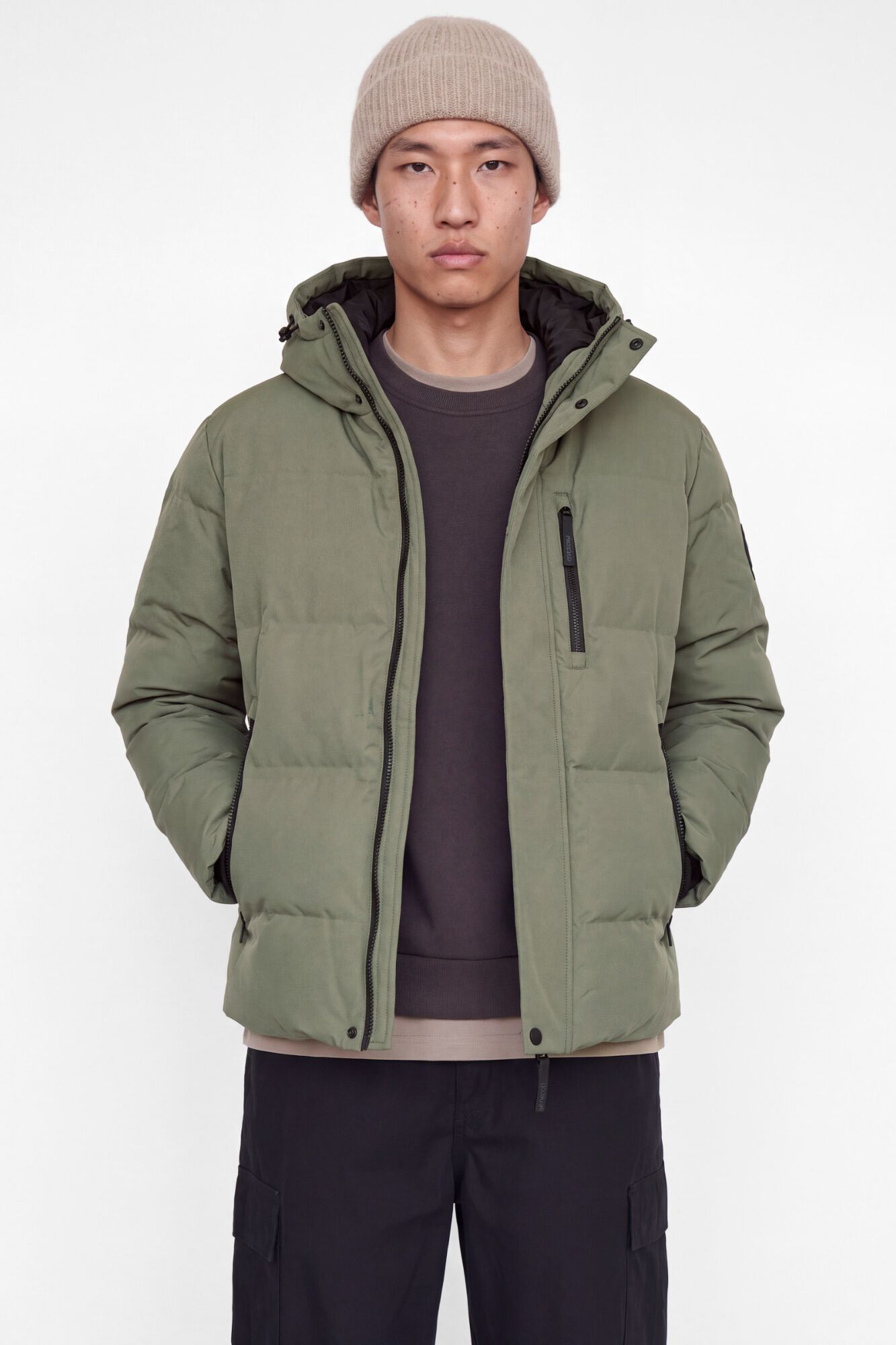 Jack & Jones Blus&atilde;o puffer com capuz