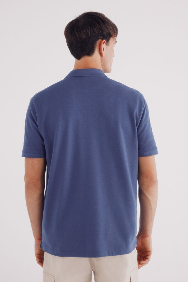 Springfield Polo piqué básico regular fit azul