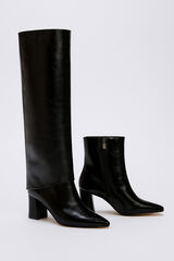 Trendyol Botas de cano alto 2 em 1 preto