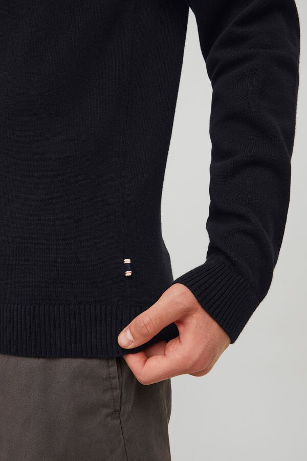 Jack & Jones Camisola de gola em bico preto