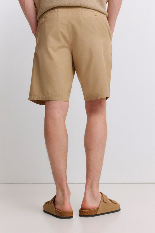 Springfield Bermuda t&eacute;cnica wide & relaxed fit bege