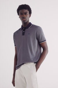Springfield Polo Oxford com gola contrastante, regular fit