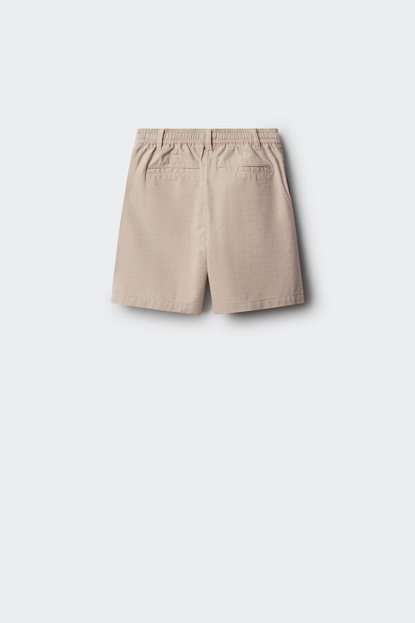 Springfield Kids Bermudas chino aos quadrados para menino bege