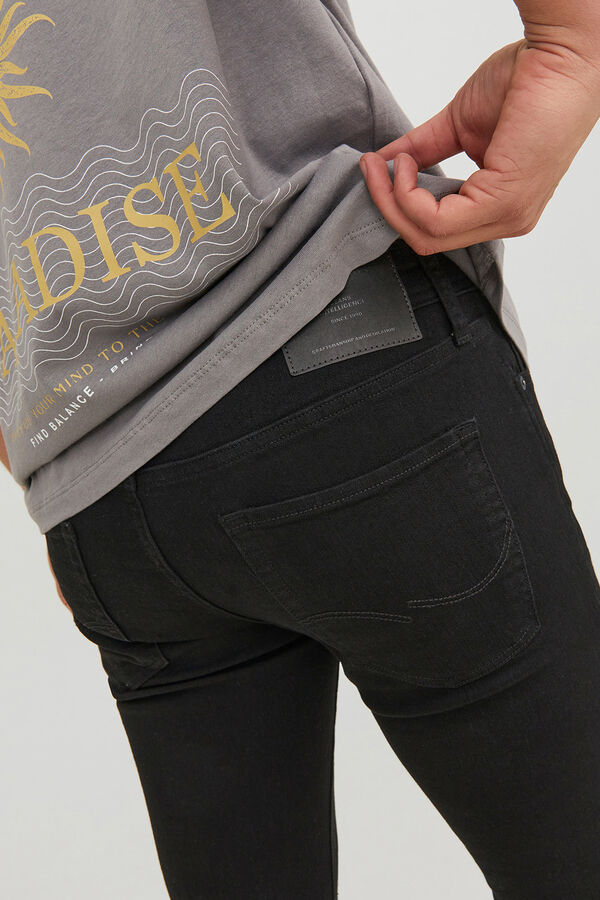 Jack & Jones Jeans skinny cintura baixa stretch preto