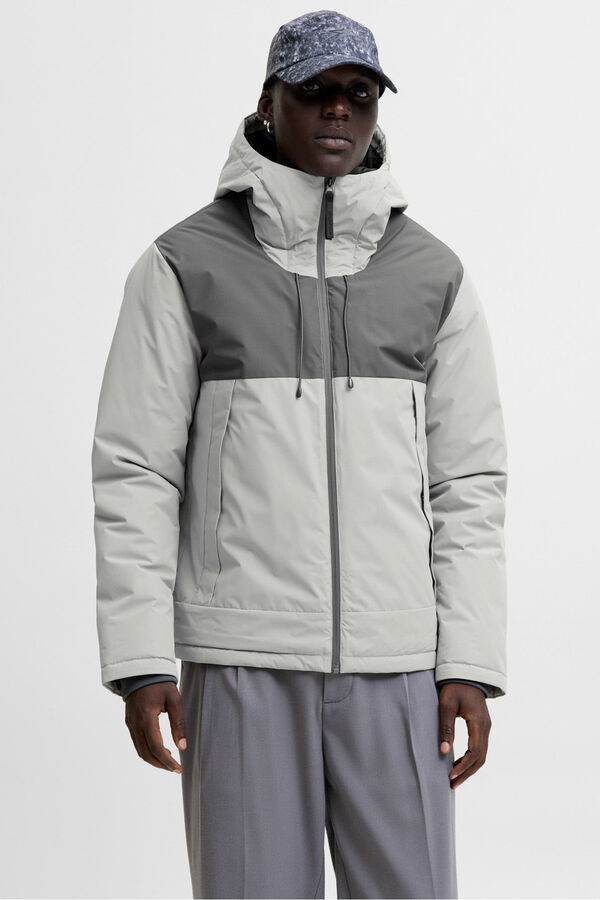 Jack & Jones Casaco acolchoada bicolor cinzento