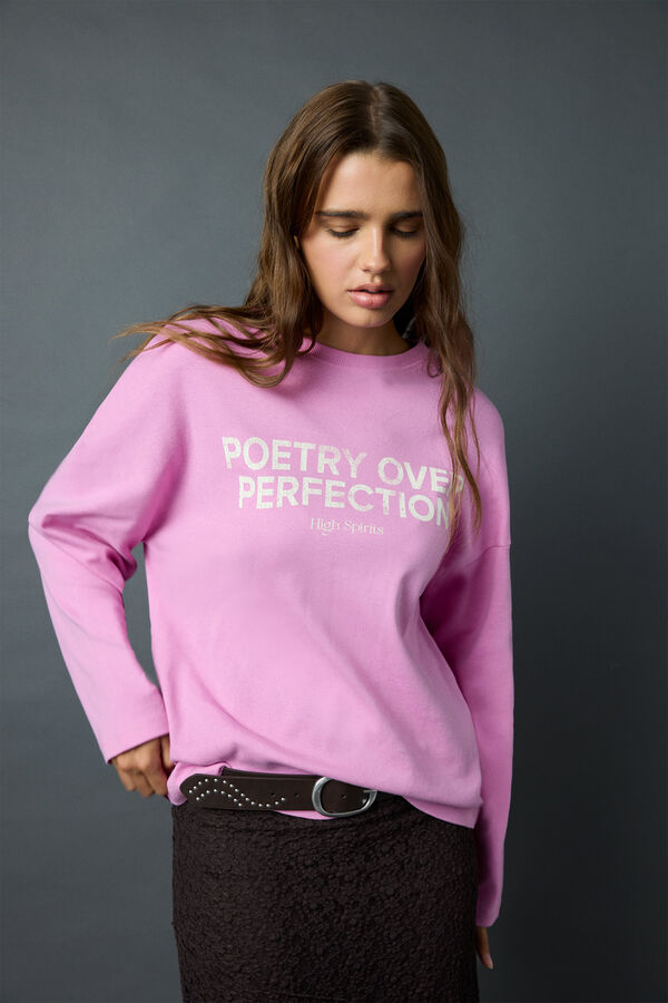 High Spirits Poetry T-Shirt rosa