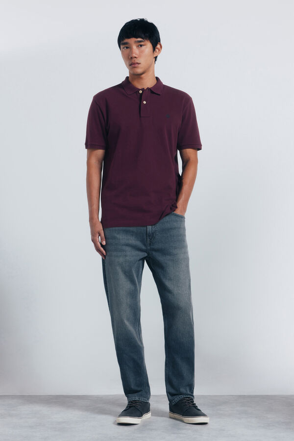 Springfield Polo piqué básico regular fit estampado