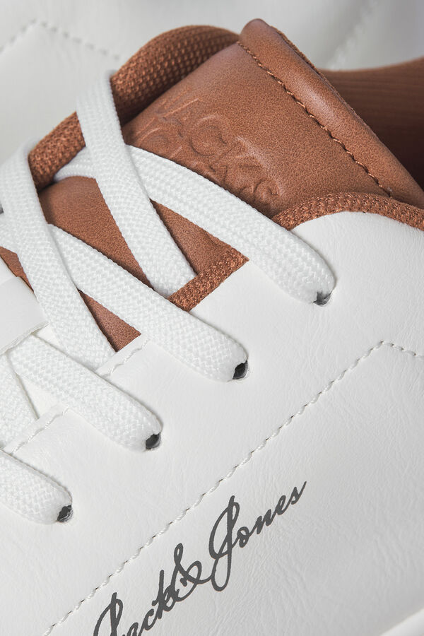 Jack & Jones Sneakers casuais com sola de borracha branco