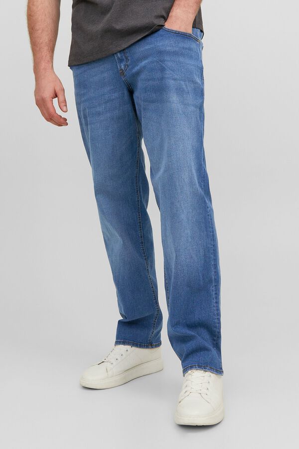Jack & Jones PLUS Jeans corte recto cinco bolsillos azul
