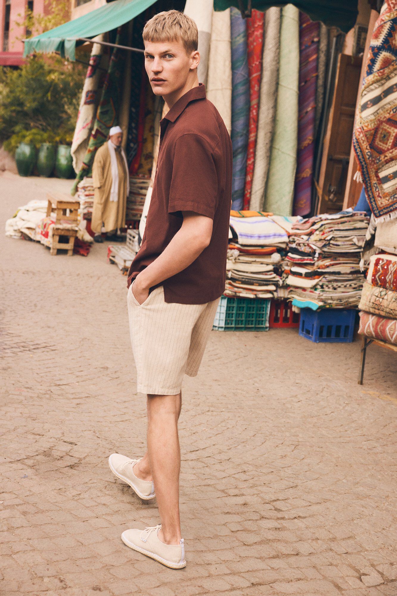 Springfield Linen bowling short sleeve shirt