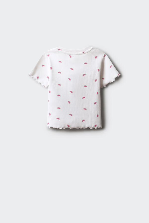 Springfield Kids Camiseta menina melancia branco