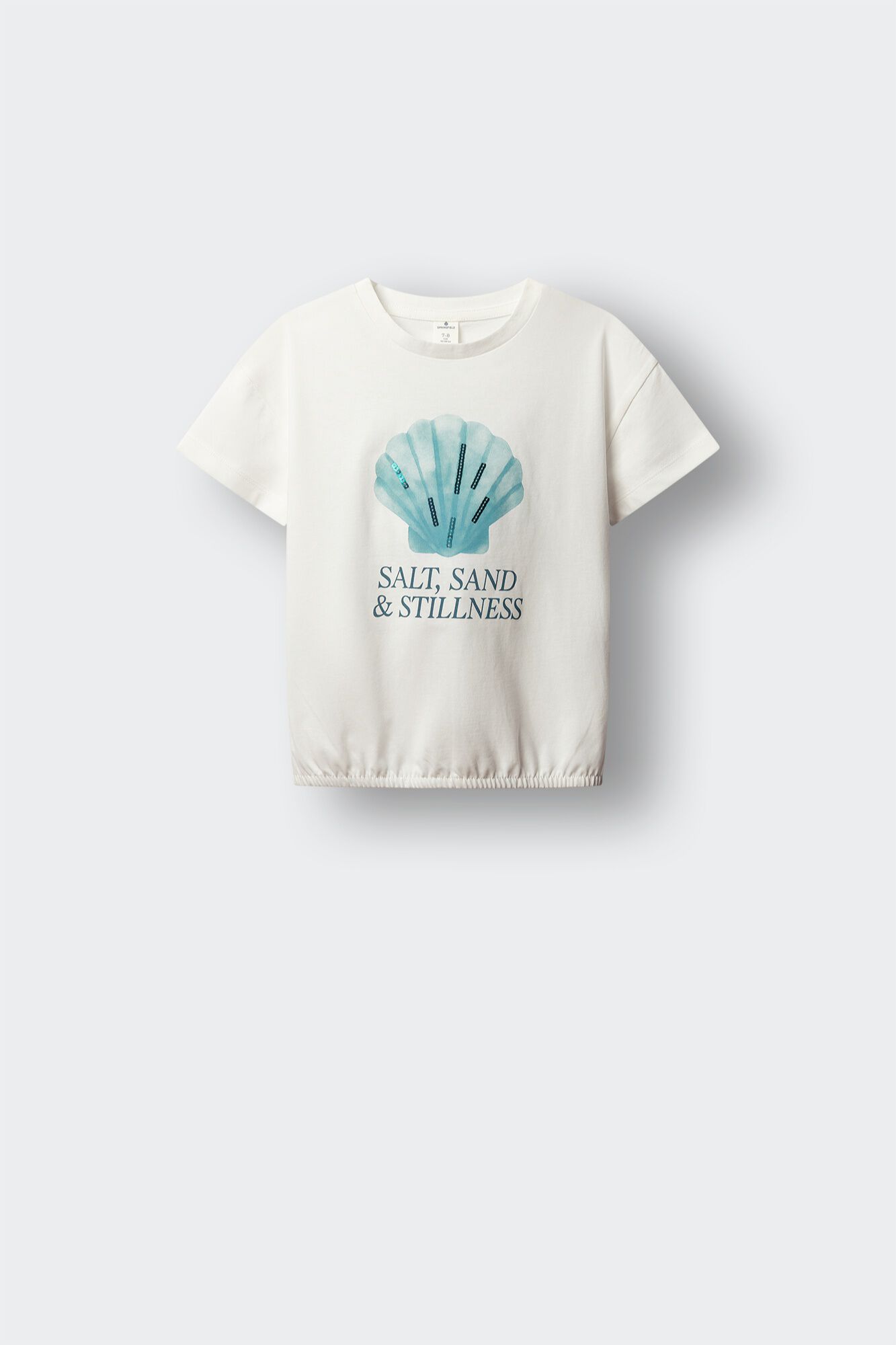 Springfield Kids Camiseta manga corta lentejuelas concha ni&ntilde;a