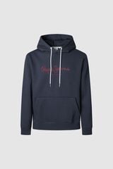 Pepe Jeans Sweatshirt com capuz e logotipo azul