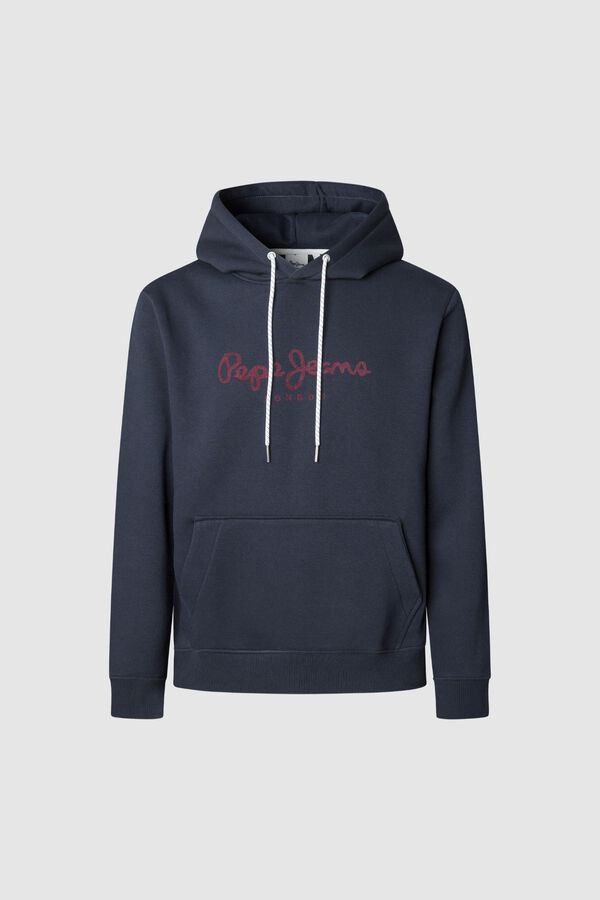 Pepe Jeans Sweatshirt com capuz e logotipo azul