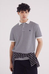 Springfield Polo piqué básico riscas regular fit azul