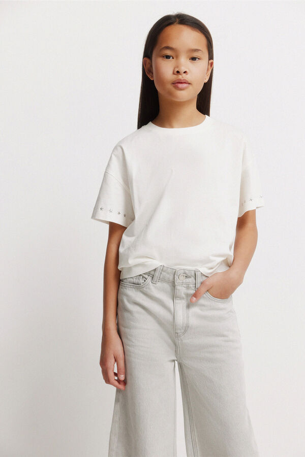 Springfield Kids Jeans culotte para menina cinzento