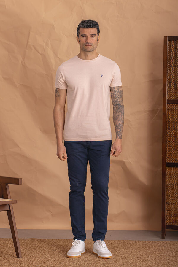 Celopman Camiseta básica rosa rosa