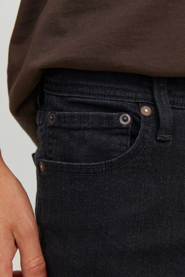 Jack & Jones Jeans slim cinco bolsos preto